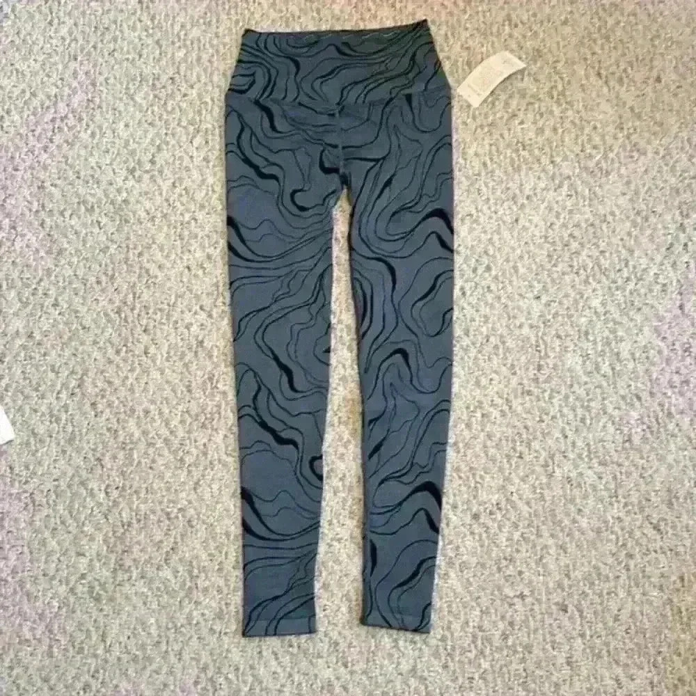 Spiritual Gangster NWT Swirl-Print Love Sculpt Jacquard Leggings Women Size XS/S - Picture 4 of 15